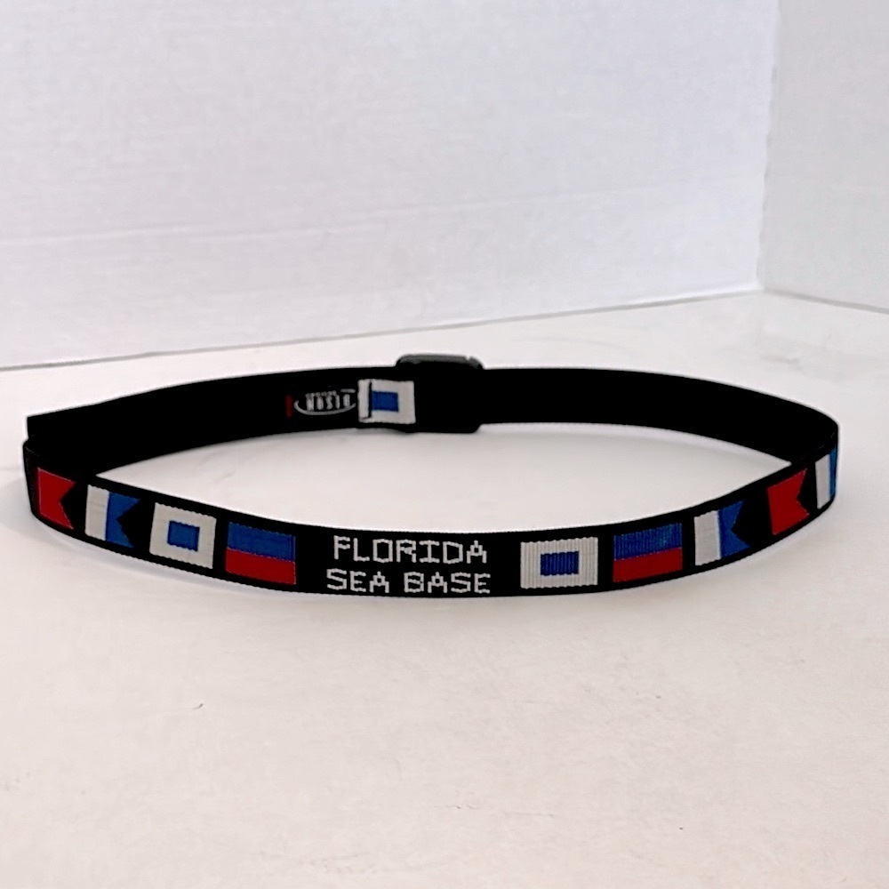 BISON DESIGNS Florida Sea Base Men's Black ADJUSTABLE Belt men’s medium - Picture 7 of 9
